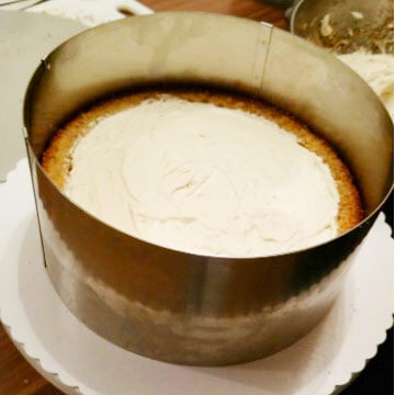 kuchenringmethode torte füllen mit creme