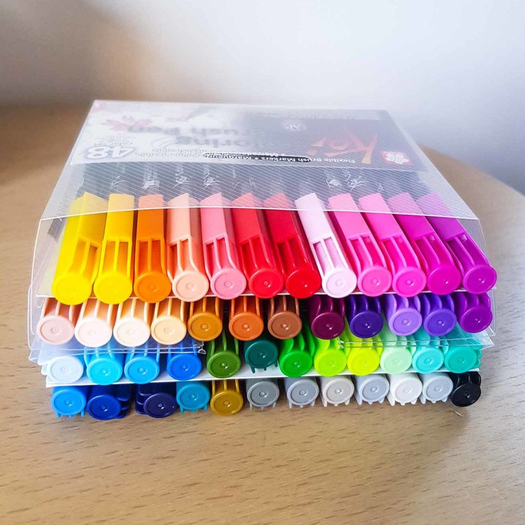 brushpens richtig lagern waagerecht