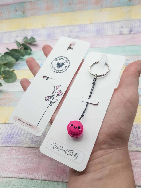 kawaii macarons schlüsselanhänger fimo miniatur süßigkeiten