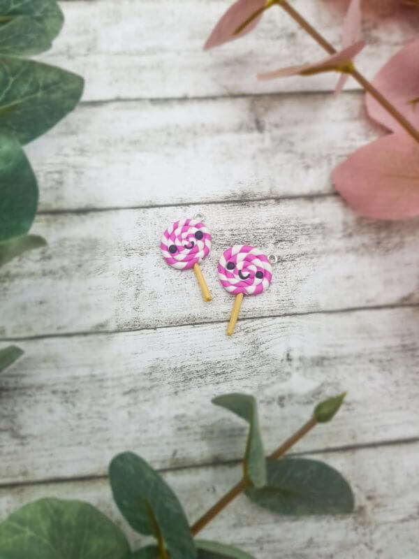 Kawaii Lolly Charm Anhänger aus Fimo Polymer Clay