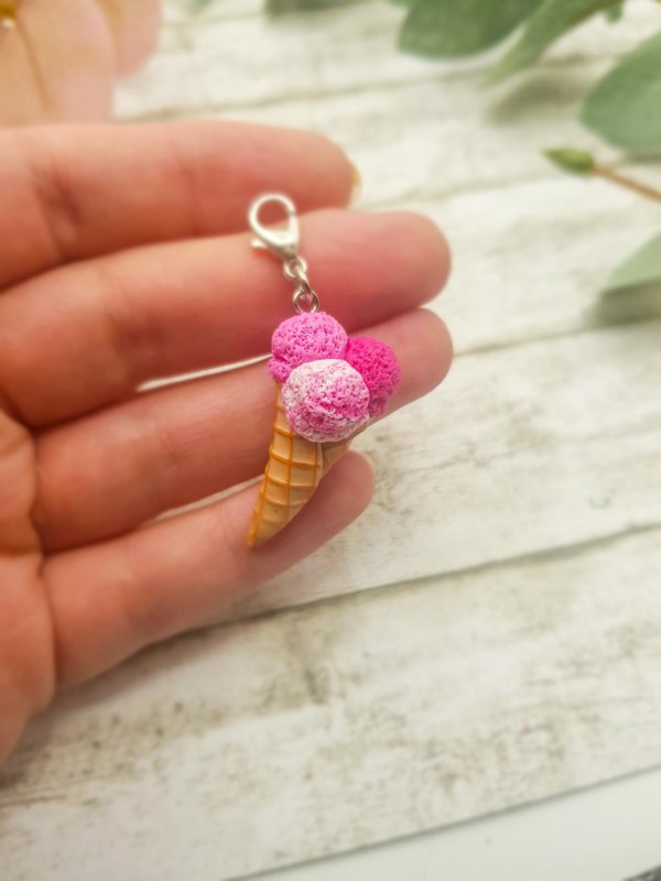 miniatur eiscreme aus fimo