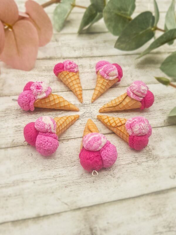 fimo polymer clay eiscreme miniature sweets