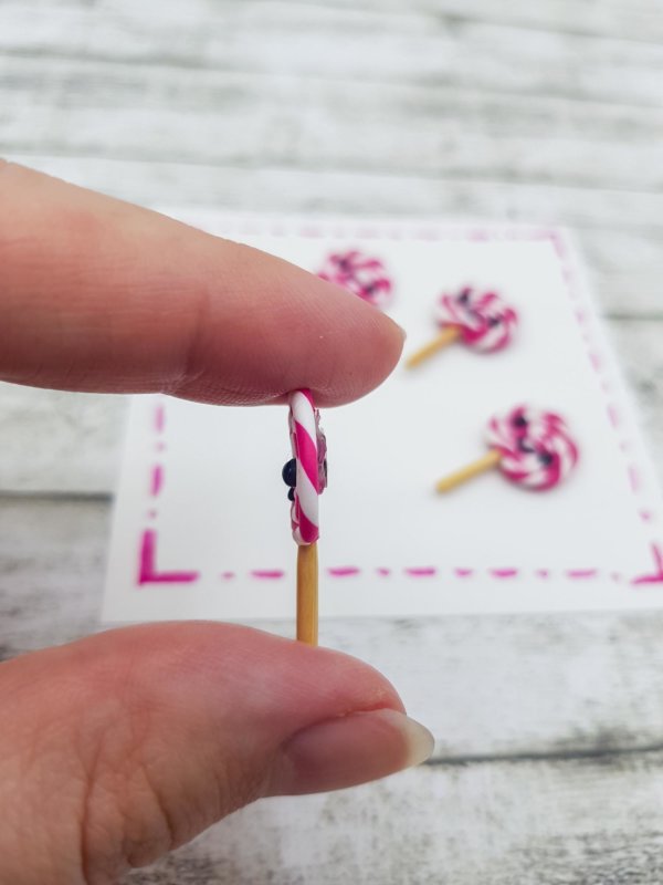 Kawaii Lolly Magnet Set aus Polymer Clay Fimo
