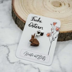 Origami Hase Ohrringe handgemacht kreativ mit betty