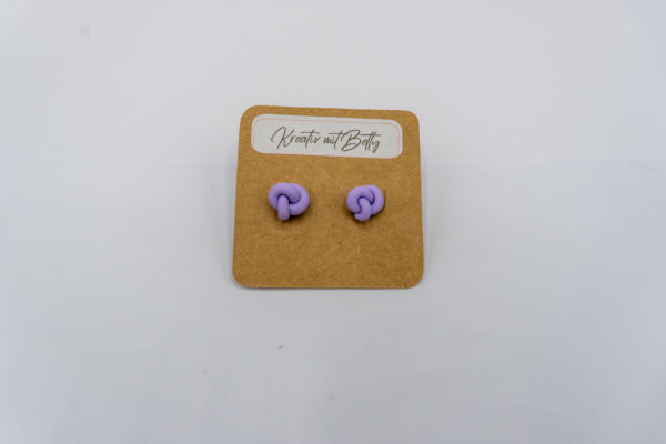 knopf ohrringe aus polymer clay fimo handgemacht kreativ mit betty