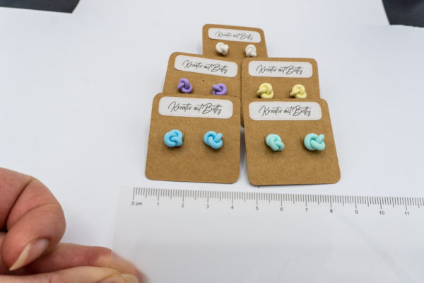 knopf ohrringe aus polymer clay fimo handgemacht kreativ mit betty