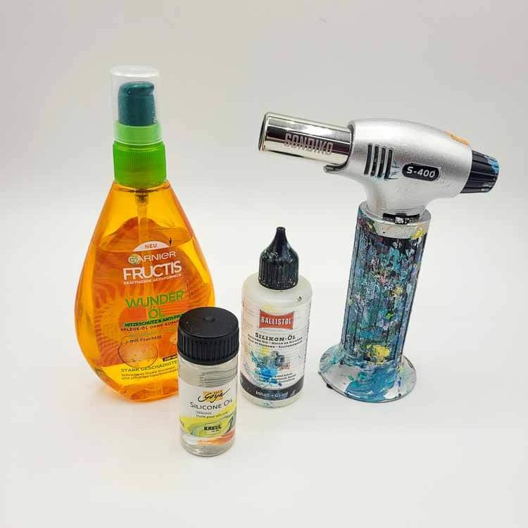 silikonoel fuer zellenbildung beim acrylic pouring und fluid painting