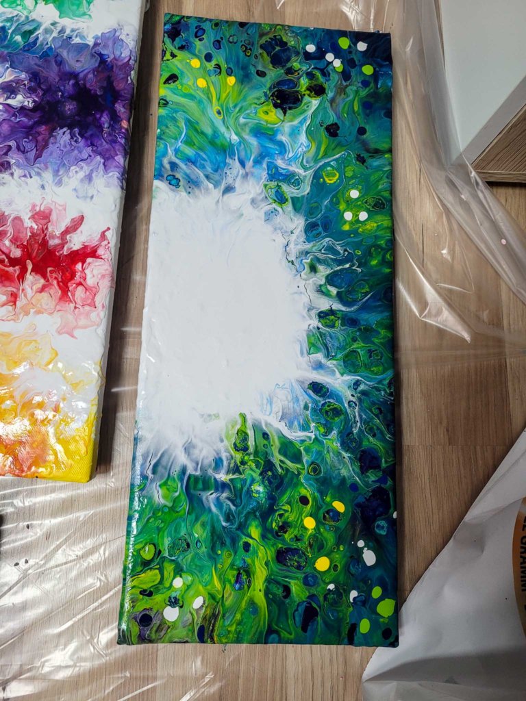 acrylic pouring risse ausbessern