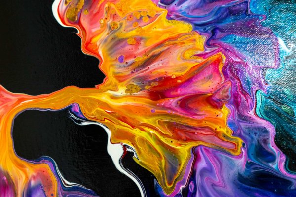 Acrylic Pouring Bild von Bettina Luger - Kreativ mit Betty
