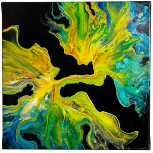 Acrylic Pouring Bild von Bettina Luger - Kreativ mit Betty