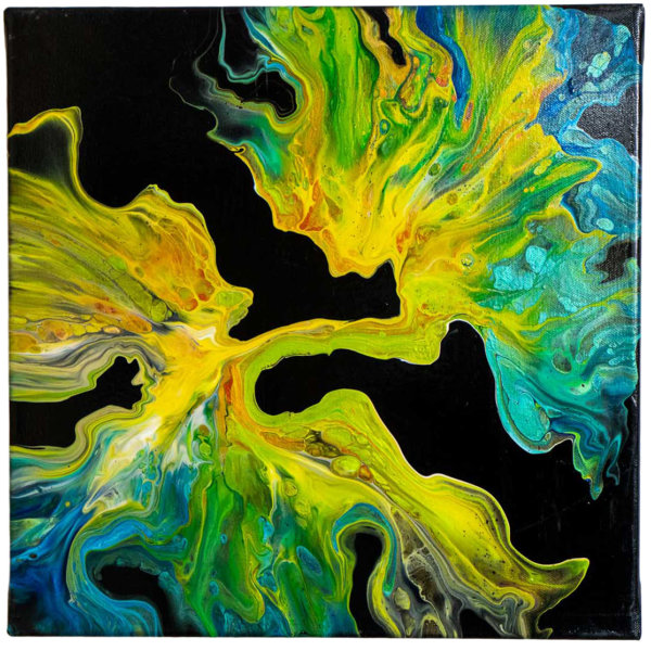 Acrylic Pouring Bild von Bettina Luger - Kreativ mit Betty