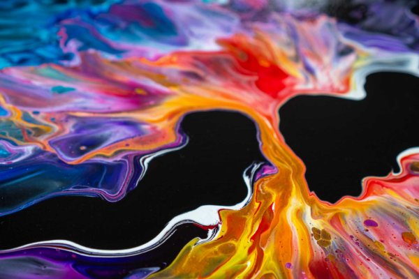 Acrylic Pouring Bild von Bettina Luger - Kreativ mit Betty