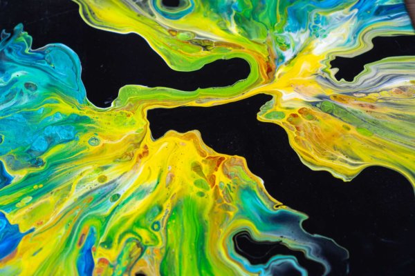 Acrylic Pouring Bild von Bettina Luger - Kreativ mit Betty