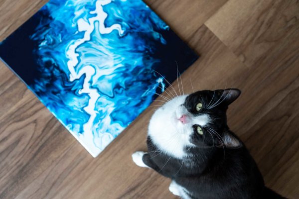 Acrylic Pouring Bild von Bettina Luger - Kreativ mit Betty