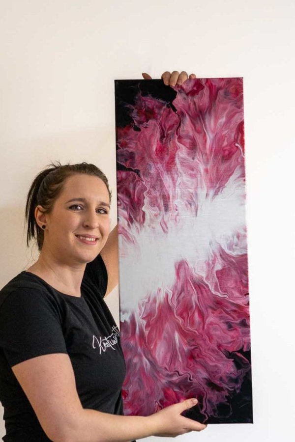 Acrylic Pouring Bild von Bettina Luger - Kreativ mit Betty