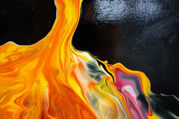 Acrylic Pouring Bild von Bettina Luger - Kreativ mit Betty