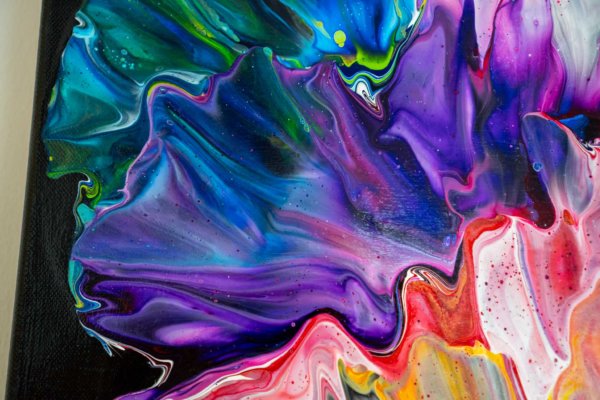 Acrylic Pouring Bild von Bettina Luger - Kreativ mit Betty