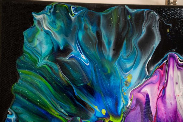 Acrylic Pouring Bild von Bettina Luger - Kreativ mit Betty