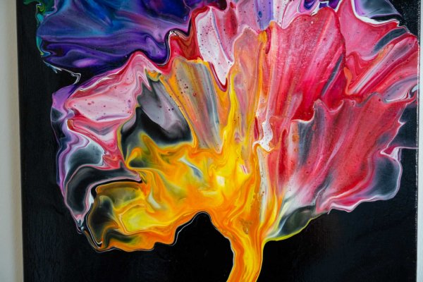 Acrylic Pouring Bild von Bettina Luger - Kreativ mit Betty
