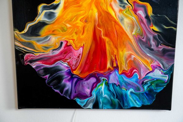 Acrylic Pouring Bild von Bettina Luger - Kreativ mit Betty