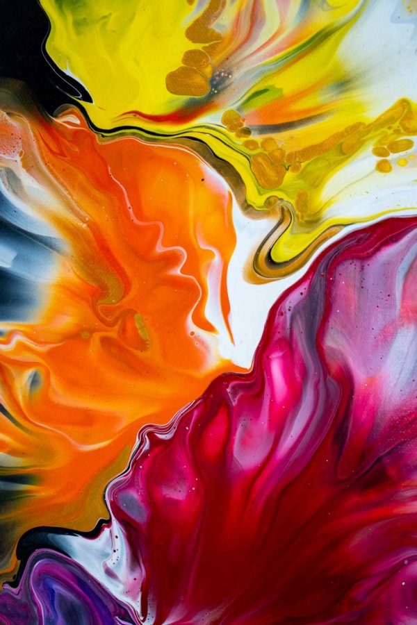 Acrylic Pouring Bild von Bettina Luger - Kreativ mit Betty