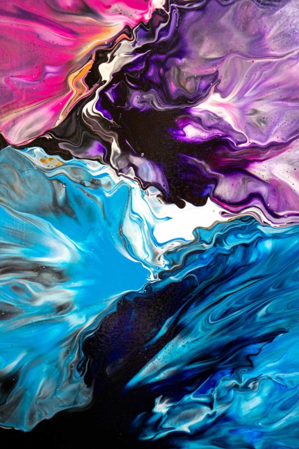 Acrylic Pouring Bild von Bettina Luger - Kreativ mit Betty