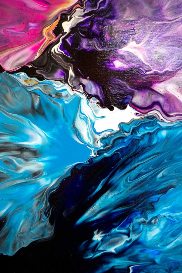 Acrylic Pouring Bild von Bettina Luger - Kreativ mit Betty