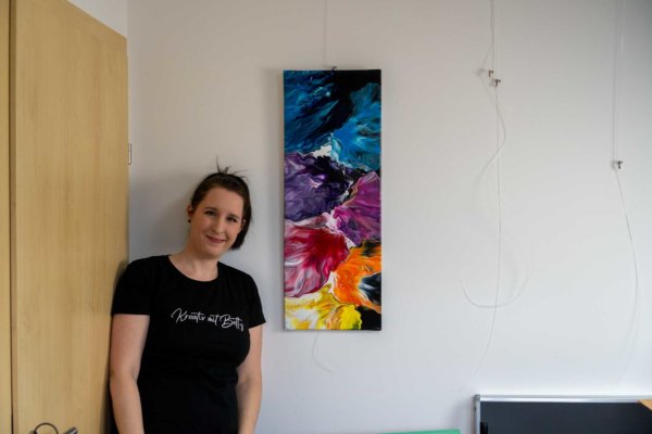 Acrylic Pouring Bild von Bettina Luger - Kreativ mit Betty