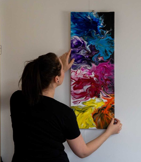 Acrylic Pouring Bild von Bettina Luger - Kreativ mit Betty