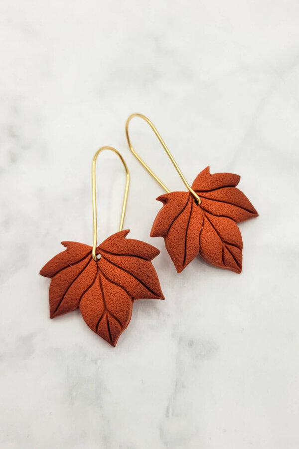blätter ohrringe herbst schmuck kreativ mit betty