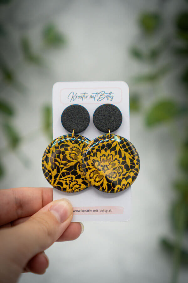 handgemachte ohrringe aus polymer clay von kreativ mit betty