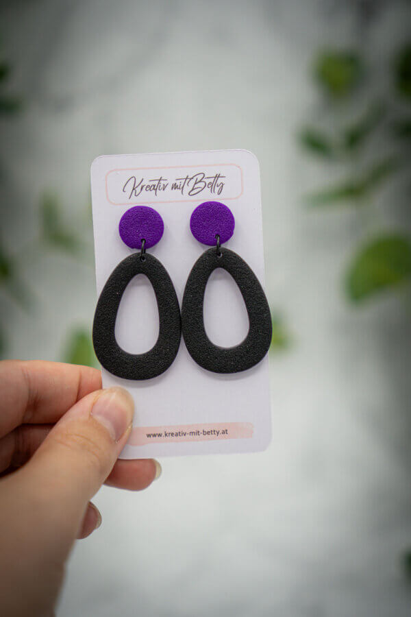 handgemachte ohrringe aus polymer clay von kreativ mit betty