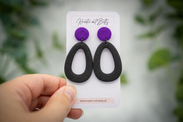 handgemachte ohrringe aus polymer clay von kreativ mit betty