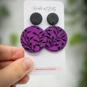 handgemachte ohrringe aus polymer clay von kreativ mit betty