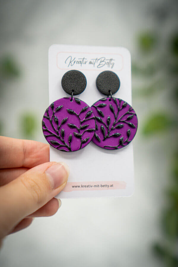 handgemachte ohrringe aus polymer clay von kreativ mit betty