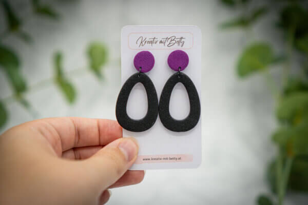 handgemachte ohrringe aus polymer clay von kreativ mit betty