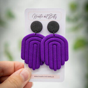 handgemachte ohrringe aus polymer clay von kreativ mit betty