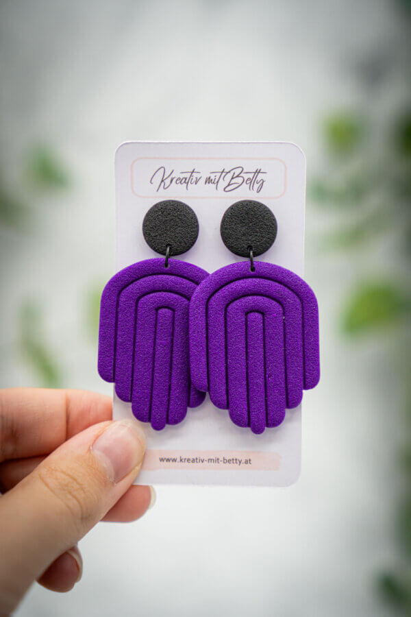 handgemachte ohrringe aus polymer clay von kreativ mit betty