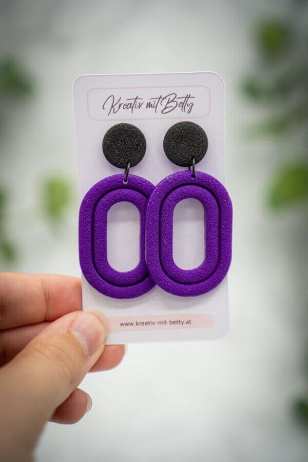handgemachte ohrringe aus polymer clay von kreativ mit betty