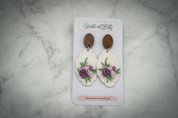handgemachte ohrringe aus polymer clay von kreativ mit betty