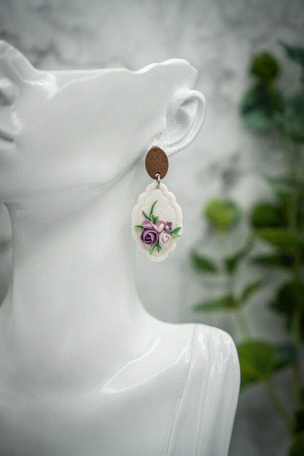 handgemachte ohrringe aus polymer clay von kreativ mit betty