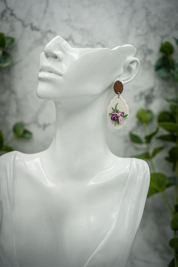 handgemachte ohrringe aus polymer clay von kreativ mit betty