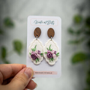 handgemachte ohrringe aus polymer clay von kreativ mit betty
