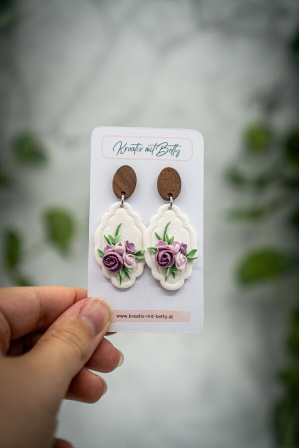 handgemachte ohrringe aus polymer clay von kreativ mit betty