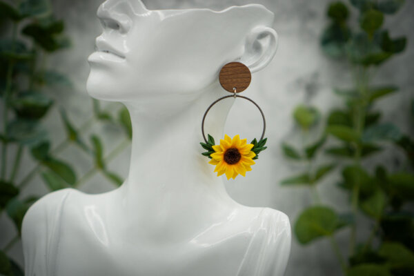 handgemachte ohrringe aus polymer clay von kreativ mit betty