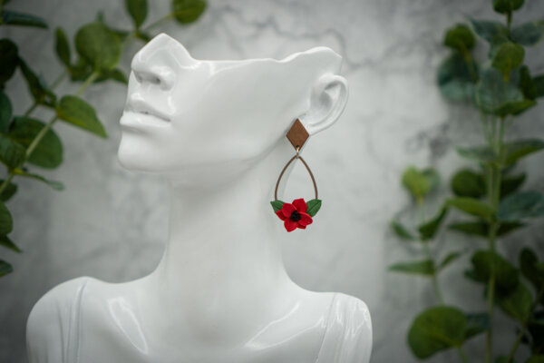 handgemachte ohrringe aus polymer clay von kreativ mit betty