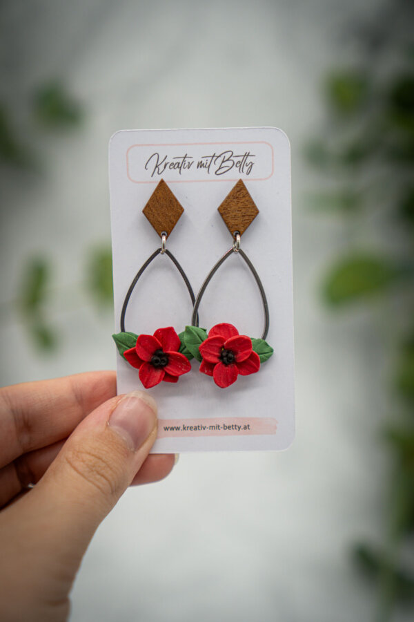 handgemachte ohrringe aus polymer clay von kreativ mit betty