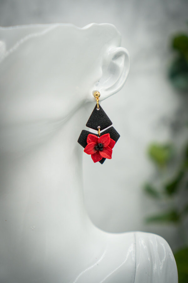 handgemachte ohrringe aus polymer clay von kreativ mit betty