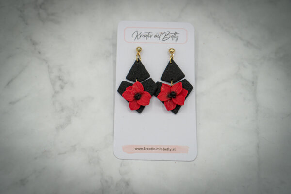 handgemachte ohrringe aus polymer clay von kreativ mit betty