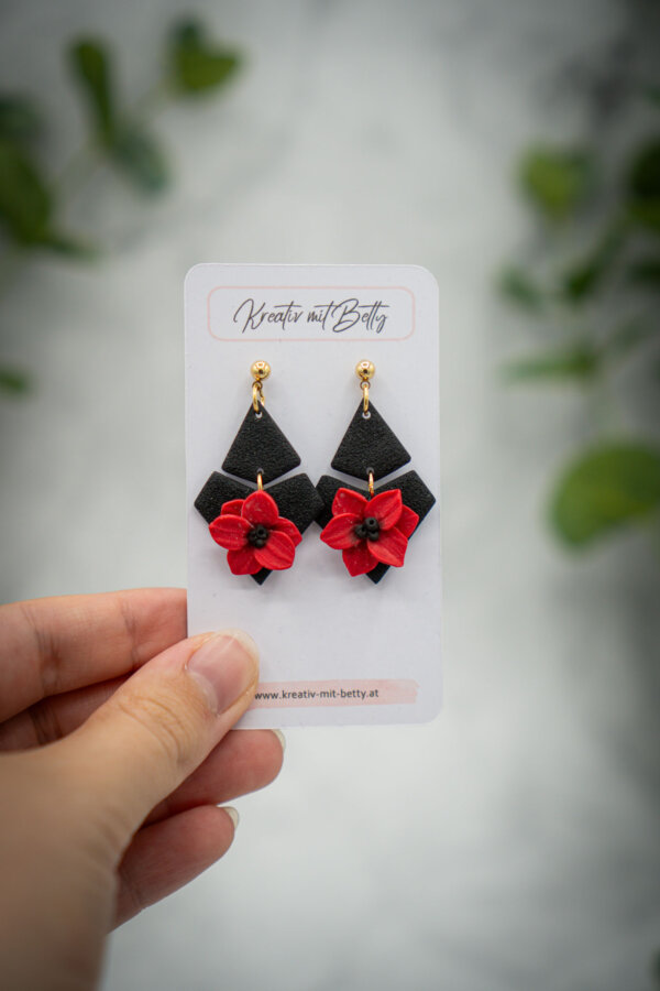 handgemachte ohrringe aus polymer clay von kreativ mit betty